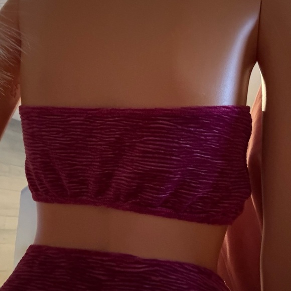 Velvet Twist Bikini Set in Pink - Picture 7 of 8